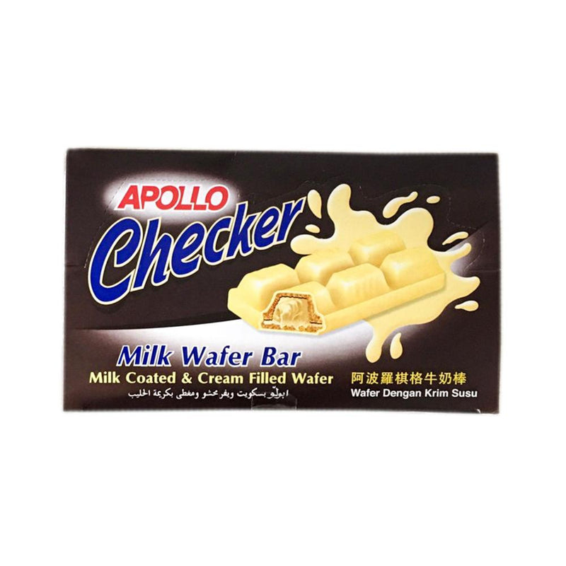 Apollo Checker Milk Wafer Bar 18g x 24's