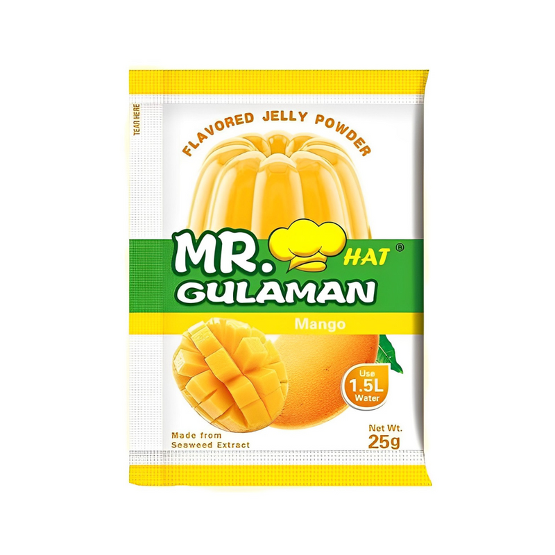 Mr. Hat Gulaman Flavored Jelly Powder Mango 25g
