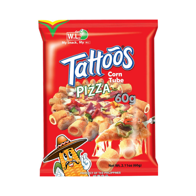 W.L. Tattoos Corn Tube Pizza 60g