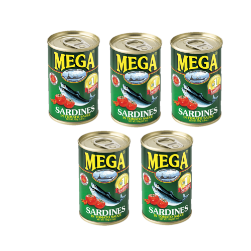 Mega Sardines In Tomato Sauce 155g x 5's