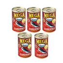 Mega Sardines Red Hot 155g x 5's