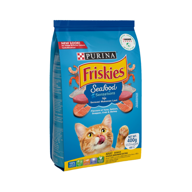 Friskies Dry Cat Food Seafood Sensations 400g