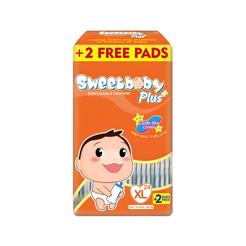Sweet Baby Plus Disposable Diaper Big Pack XL 24's