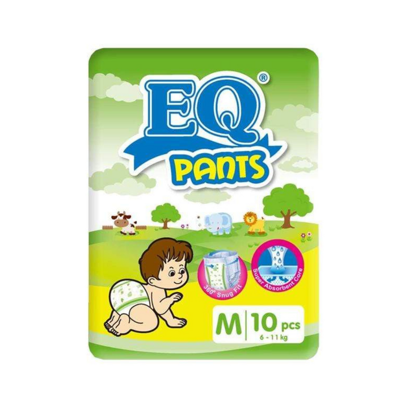 EQ Pants Diaper Budget Pack Medium 10's