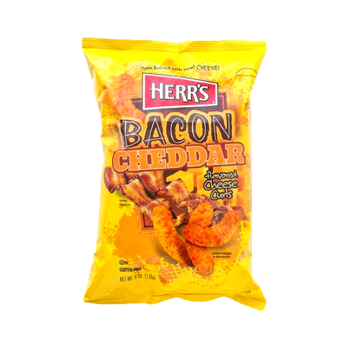 Herr's Bacon Cheddar Cheese Curls 170g (6oz)