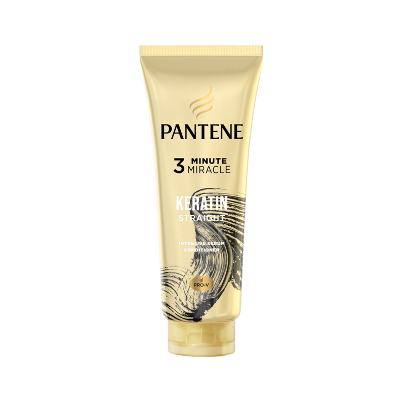 Pantene 3 Minute Miracle Conditioner Keratin Straight 300ml