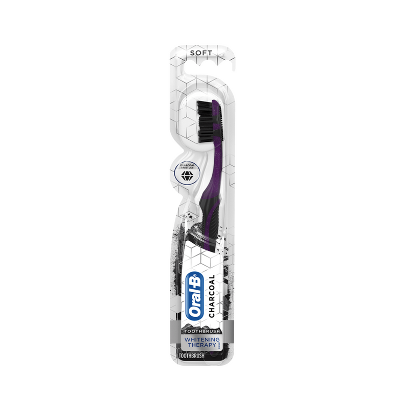 Oral-B Toothbrush Charcoal White 1's