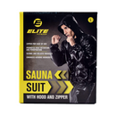 Elite Sauna Suit With Hood Black