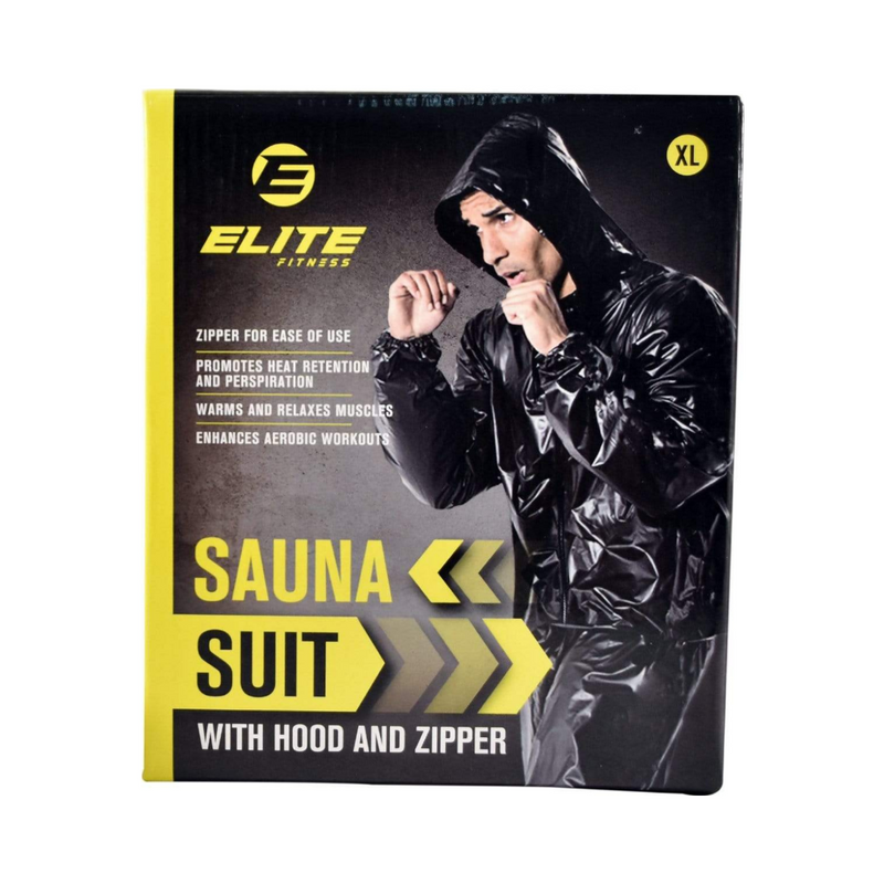 Elite ESSZ-BK Sauna Suit With Hood
