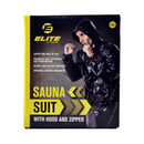 Elite Sauna Suit With Hood Black