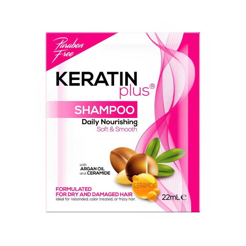 Keratin Plus Shampoo Daily Nourishing 22ml x 12's