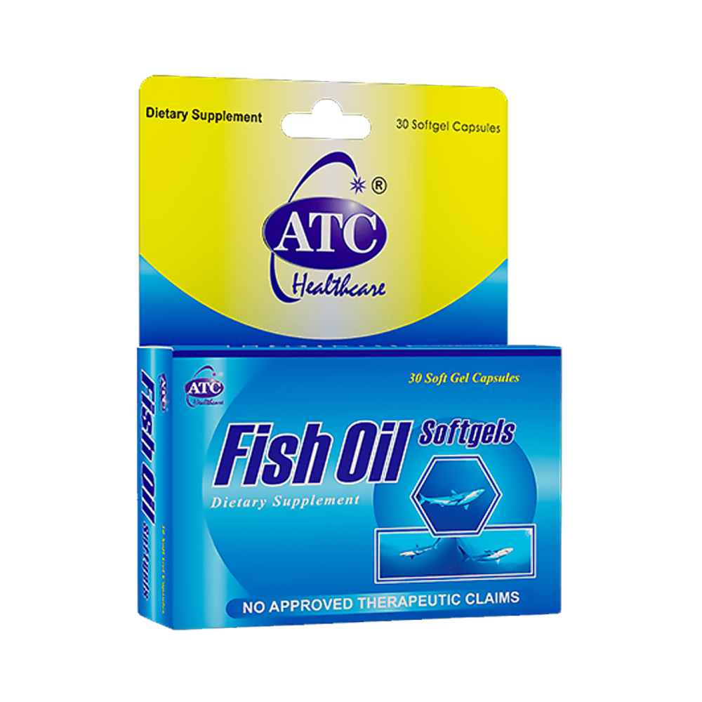 Atlantic Fish Extract ATC Fish Oil Dietary Supplement Softgel Capsule 1000mg x 10's