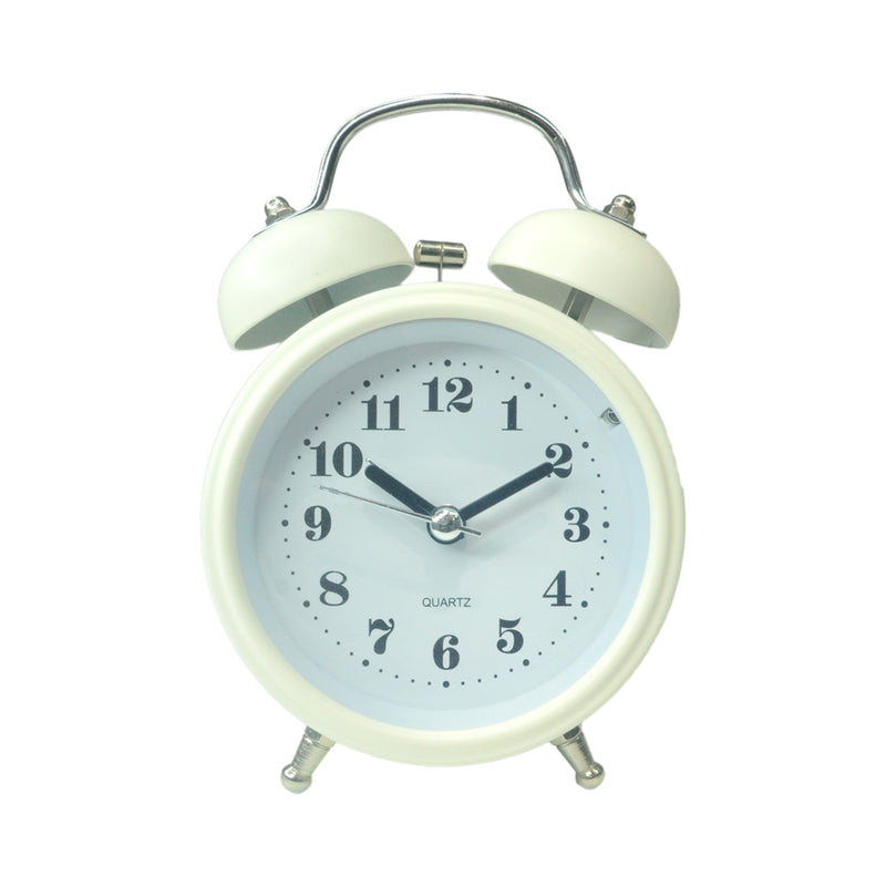 At Home Brianna Vintage Table Clock White