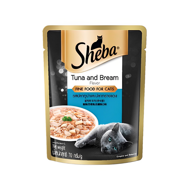 Sheba Cat Food Tuna And Bream 70g