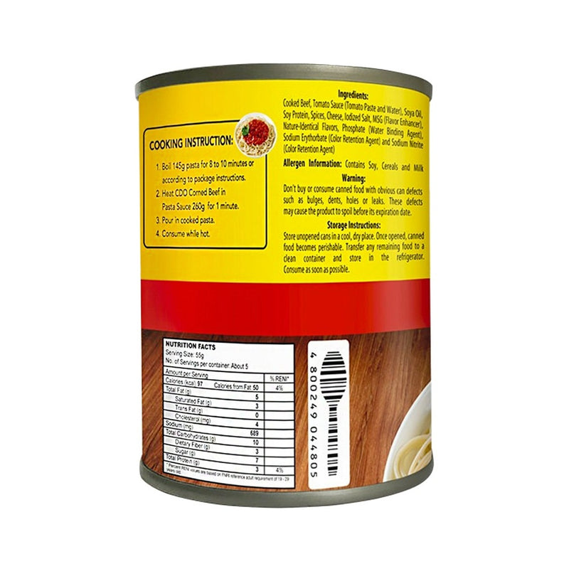 CDO Corned Beef Cheesy And Creamy Pasta Sauce 260g