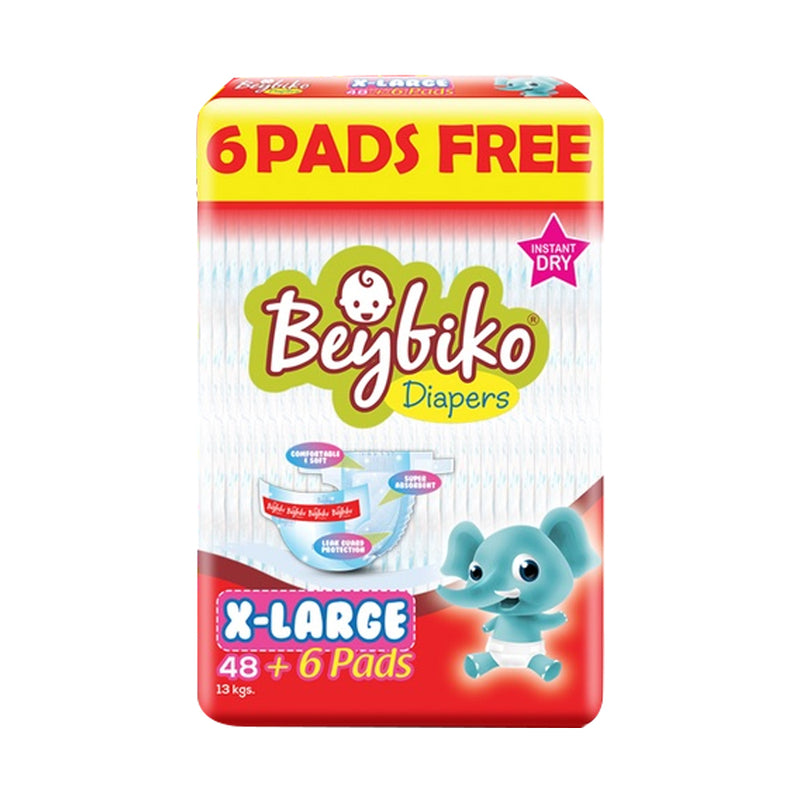 Beybiko Baby Diapers Jumbo Pack XL 48's + 6's