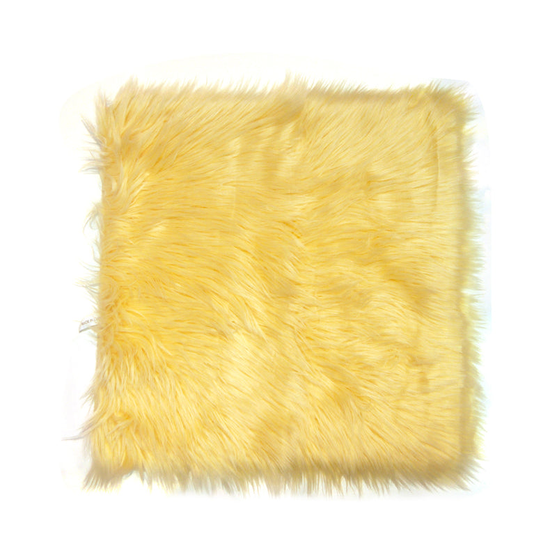 Ideal Living Faux Fur Cloth Carpet-Square