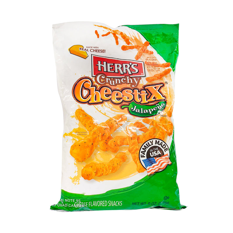 Herr's Crunchy Cheestix Jalapeno 227g (8oz)