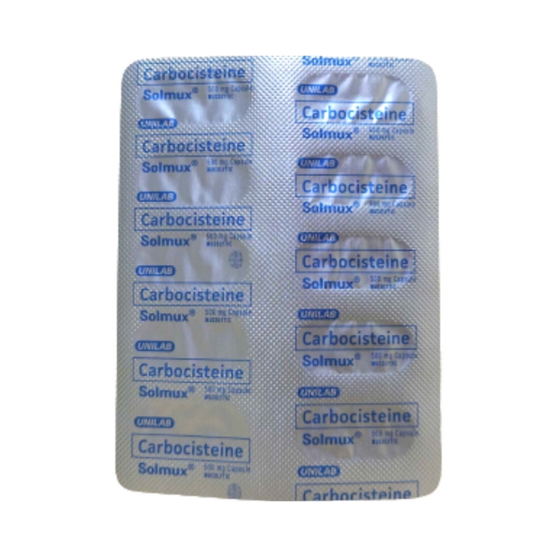 Solmux Carbocisteine 500mg Capsule by 10's