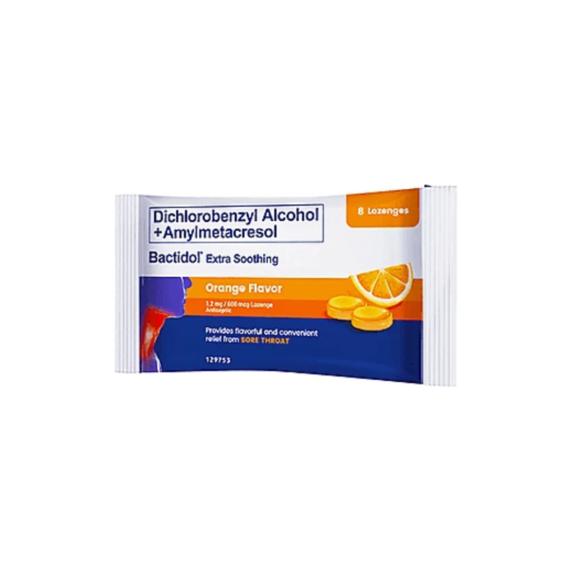 Bactidol Extra Soothing Lozenges Orange 8's