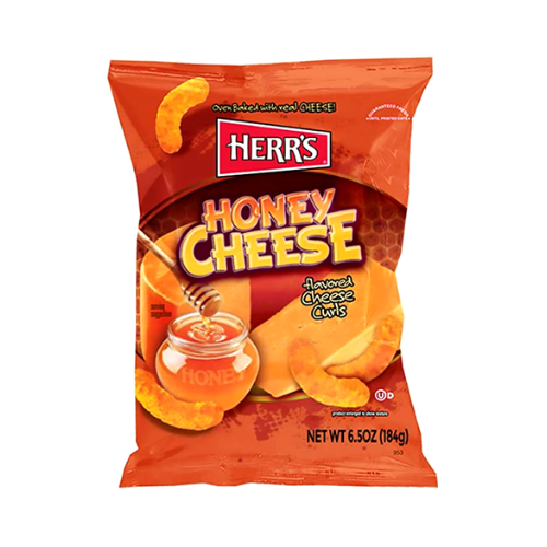 Herr's Cheese Curls Honey Cheese 184g (6.5oz)