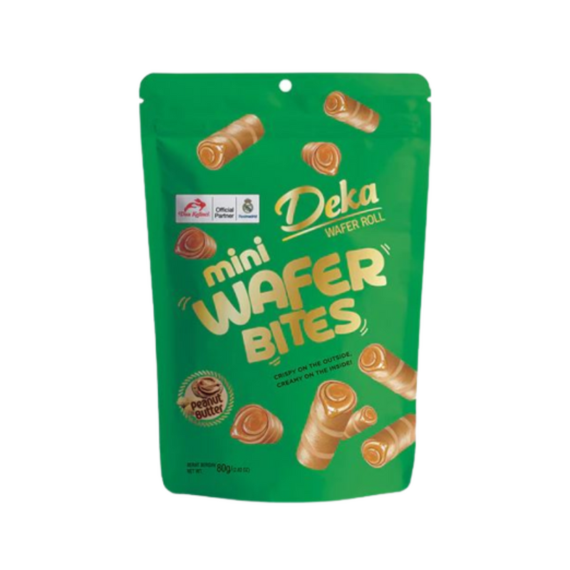Deka Wafer Roll Mini Wafer Bites Peanut Butter 80g