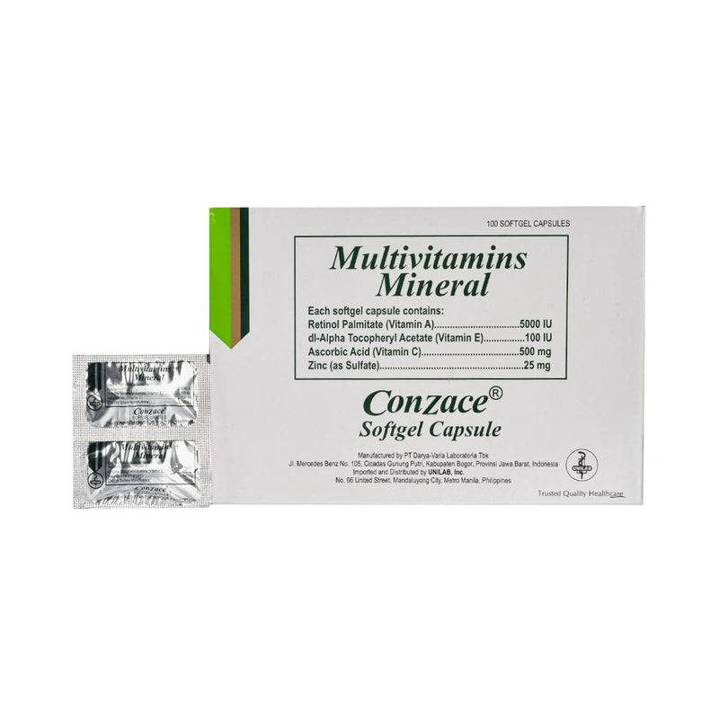 Conzace Multivitamins + Mineral Soft Gel Capsules