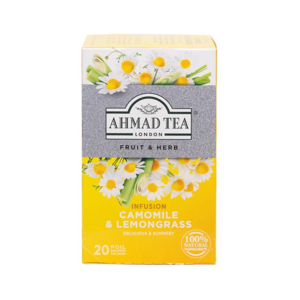 Akmal Tea Ahmad Tea Fruit And Herb Infusion Camomile And Lemongrass 20's