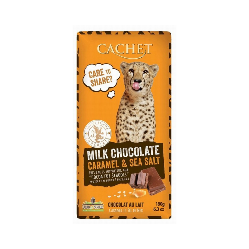 Cachet Milk Chocolate Caramel And Sea Salt 180g