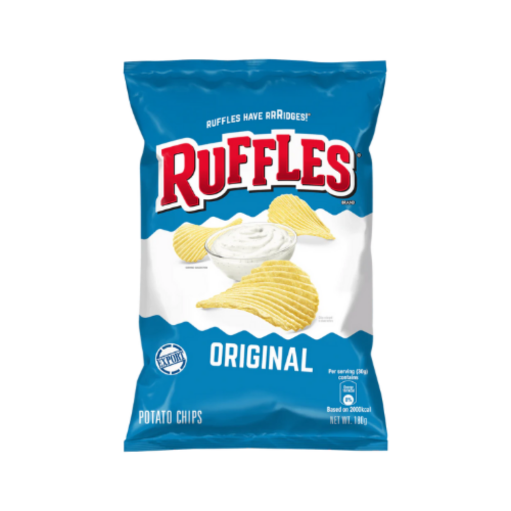 Original Ruffles Ridges Ruffles Potato Chips Original 170g