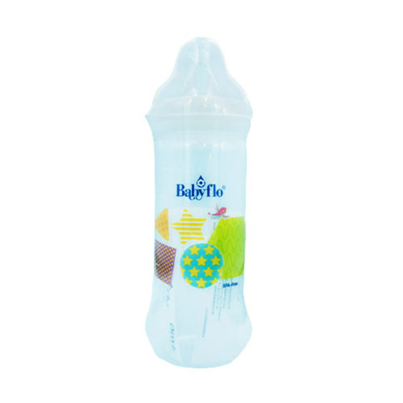 Babyflo Feeding Bottle Educational Nurser White 270ml (9oz)