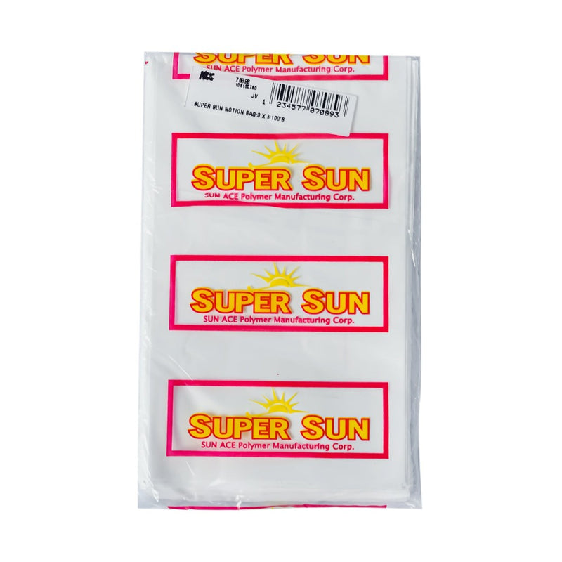 Super Sun Notion Cellophane Bag 3 x 5in 100's