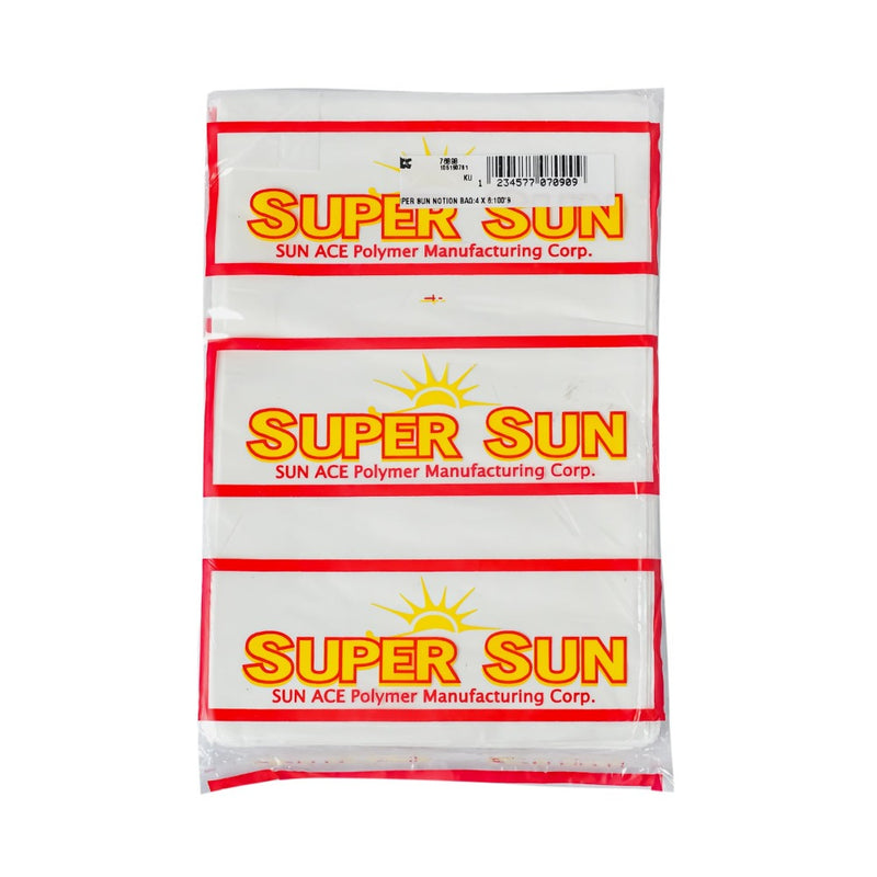 Super Sun Notion Cellophane Bag 4 x 6in 100's