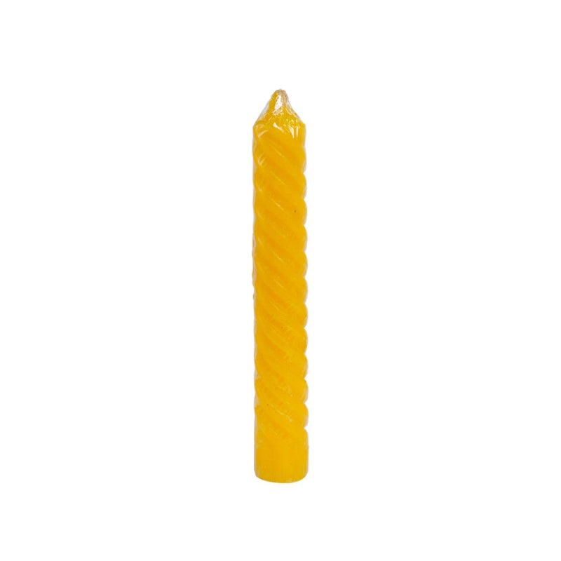 Joaquin Spiral Candle Yellow
