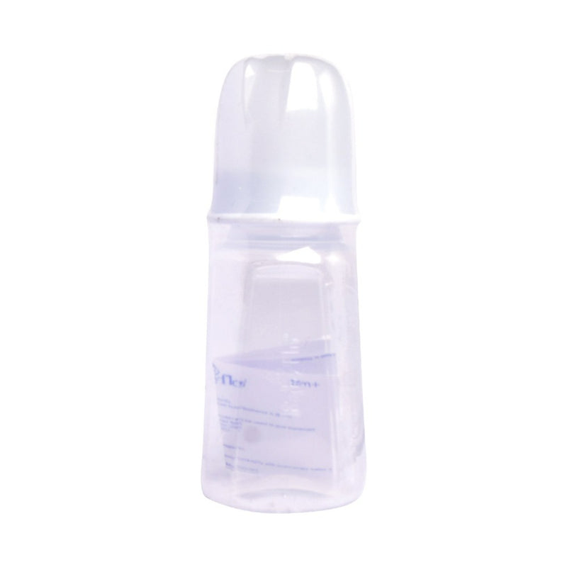 Babyflo Feeding Bottle Hexagonal White 132ml (4oz)