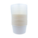 Happy Lea's Paper Bowl Plain With Lid 780cc 10's