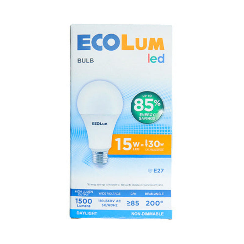 EcoLum LED Bulb 15 Watts Daylight E27