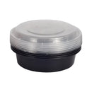 MNM Container Round Black 450ml x 5's