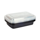 MNM Container Rectangle Black 750ml x 5's