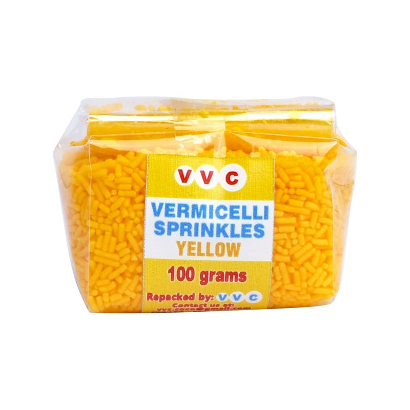 VVC Vermicelli Sprinkles Yellow 100g