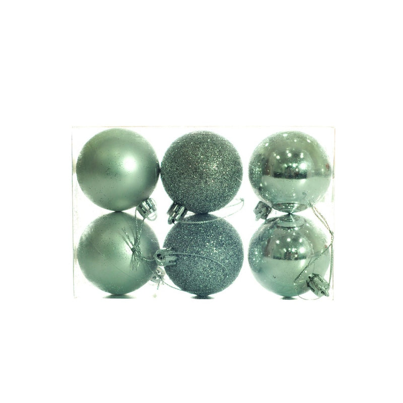 Ideal Living Shiny/Matte/Glittered Balls 5cm 6's