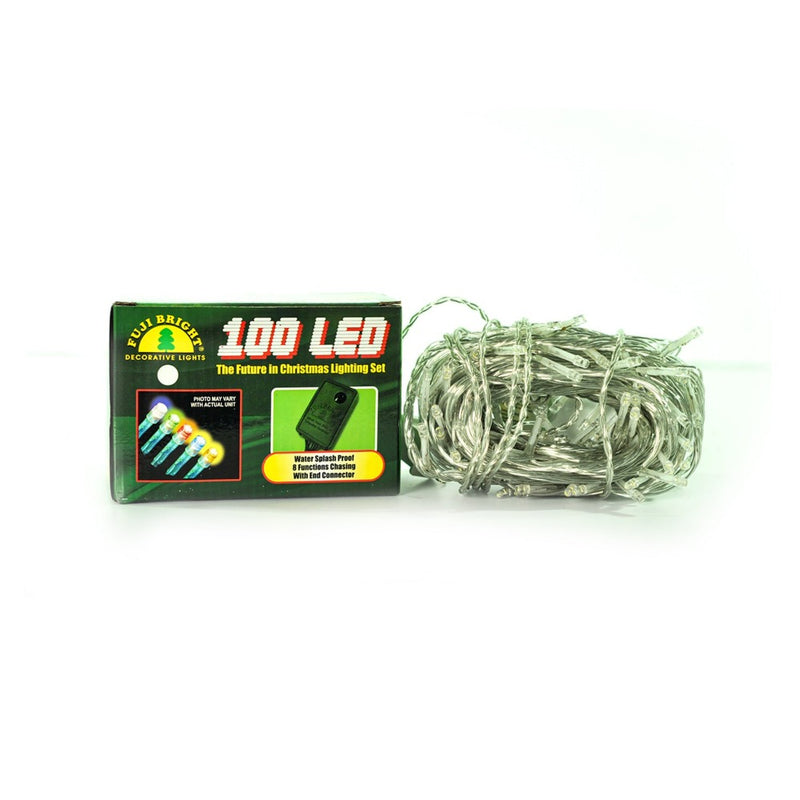 Fuji Bright 100 Led Chasing Light Clear Wire White