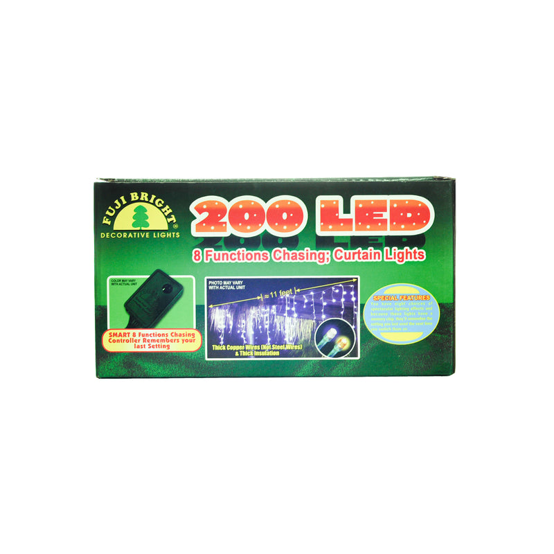 Fuji Bright 200 Led Christmas Light Chasing Curtain Light