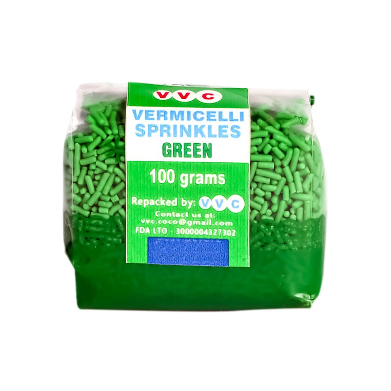 VVC Vermicelli Sprinkles Green 100g