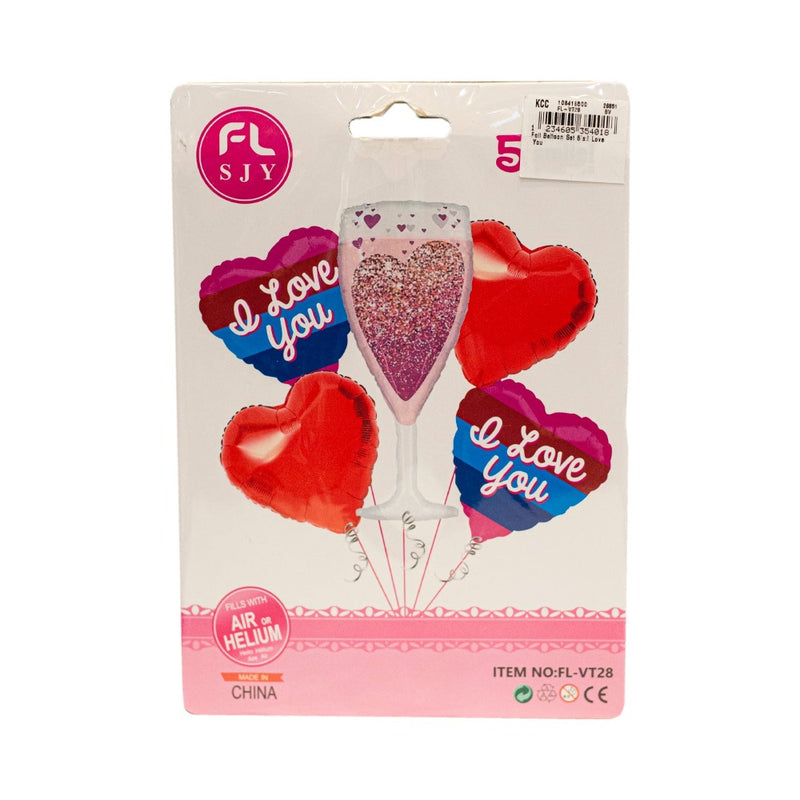 Foil Balloon Set 5's I Love You