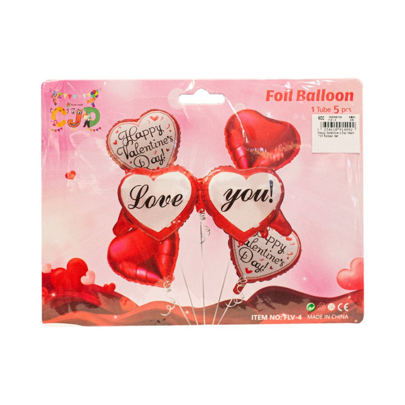 Foil Balloon Heart Set 5's