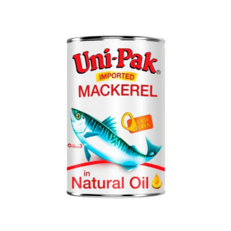 Uni-Pak Imported Mackerel In Natural Oil 425g