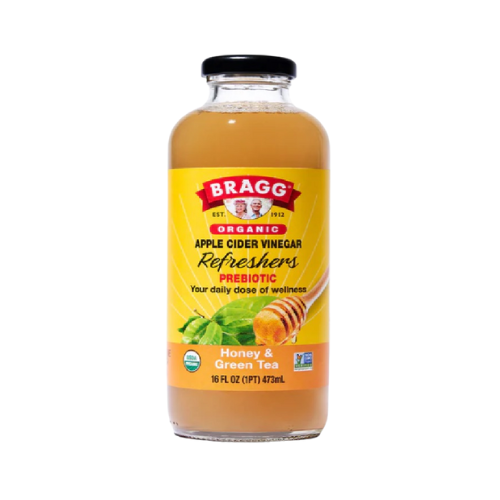 Bragg Organic Apple Cider Vinegar Refreshers Honey & Green Tea 473ml (16oz)