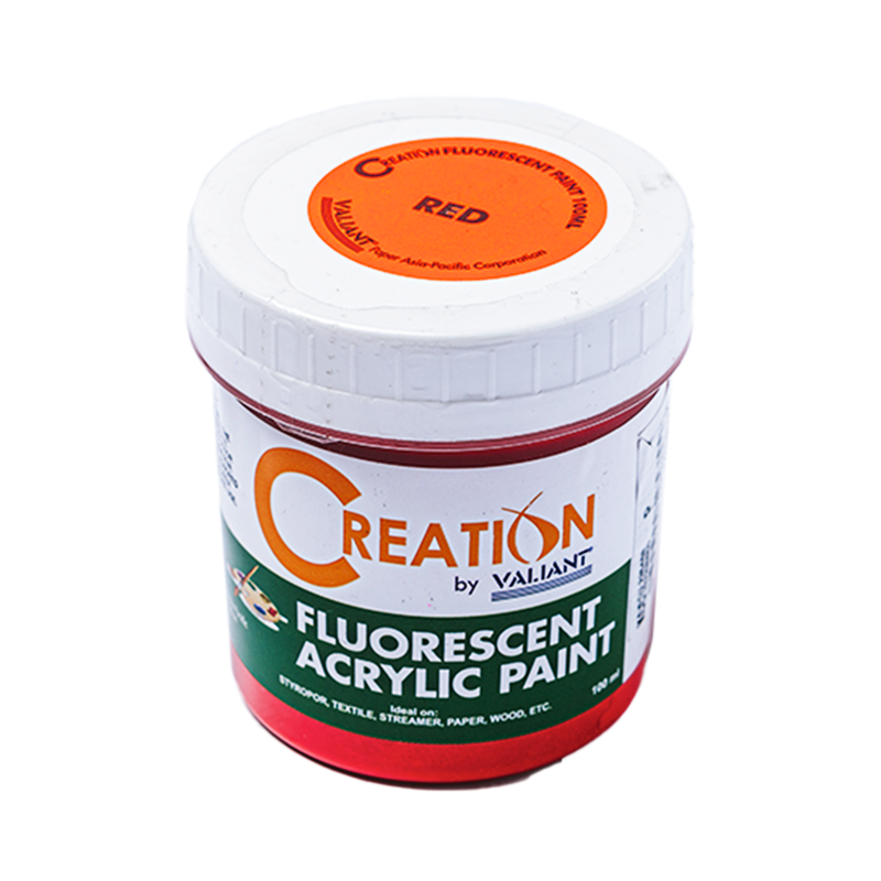 Creation Fluorescent Paint Red 100ml