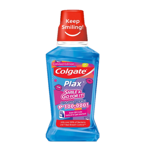 Colgate Plax Peppermint Smile And Go Mouthwash 60ml